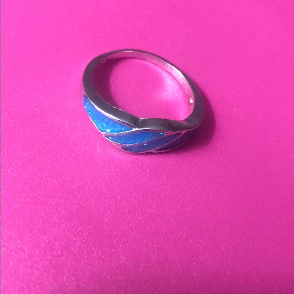 Fire opal ring